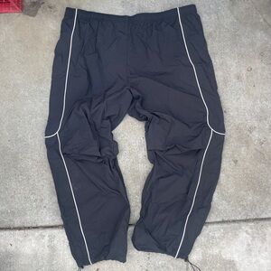 Urban Outfitters Black Track Pants with White Piping